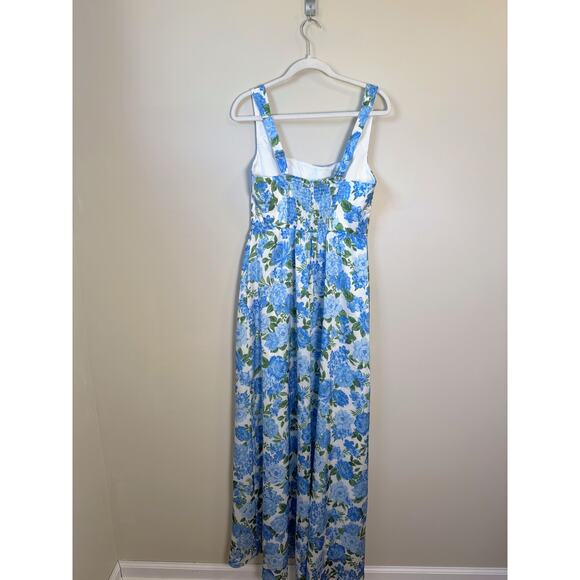NEW Show Me Your‎ Mumu Nina Maxi Dress Blue Floral Size XL - Picture 5 of 8